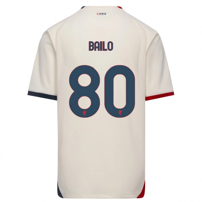 Danxen Kinder Giorgio Bailo #80 Creme Rot Auswärtstrikot Trikot 2026/27 T-Shirt