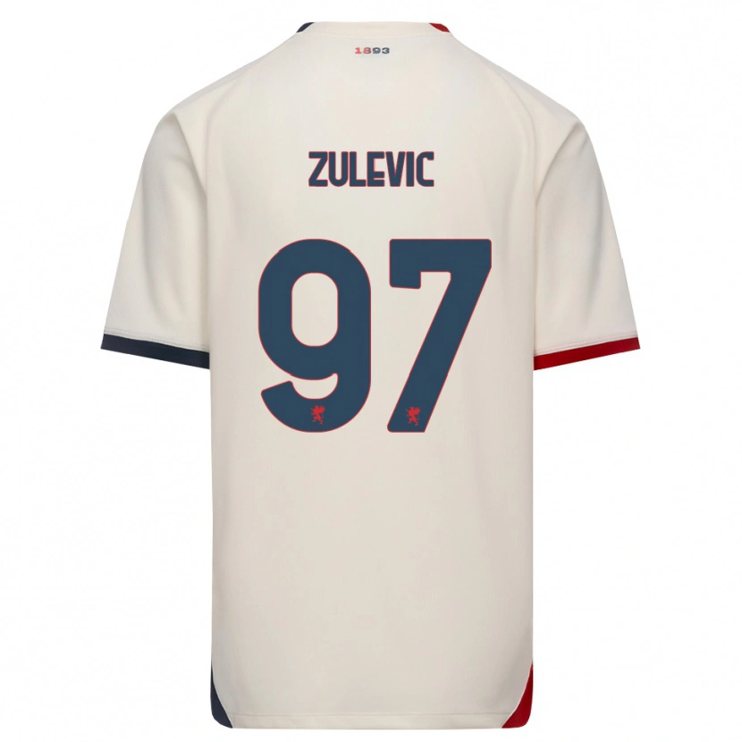 Danxen Kinder Adam Zulevic #97 Creme Rot Auswärtstrikot Trikot 2026/27 T-Shirt