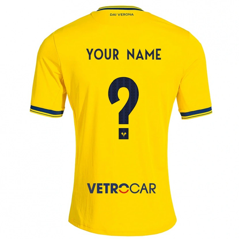 Danxen Kinder Ihren Namen #0 Gelb Rot Auswärtstrikot Trikot 2026/27 T-Shirt