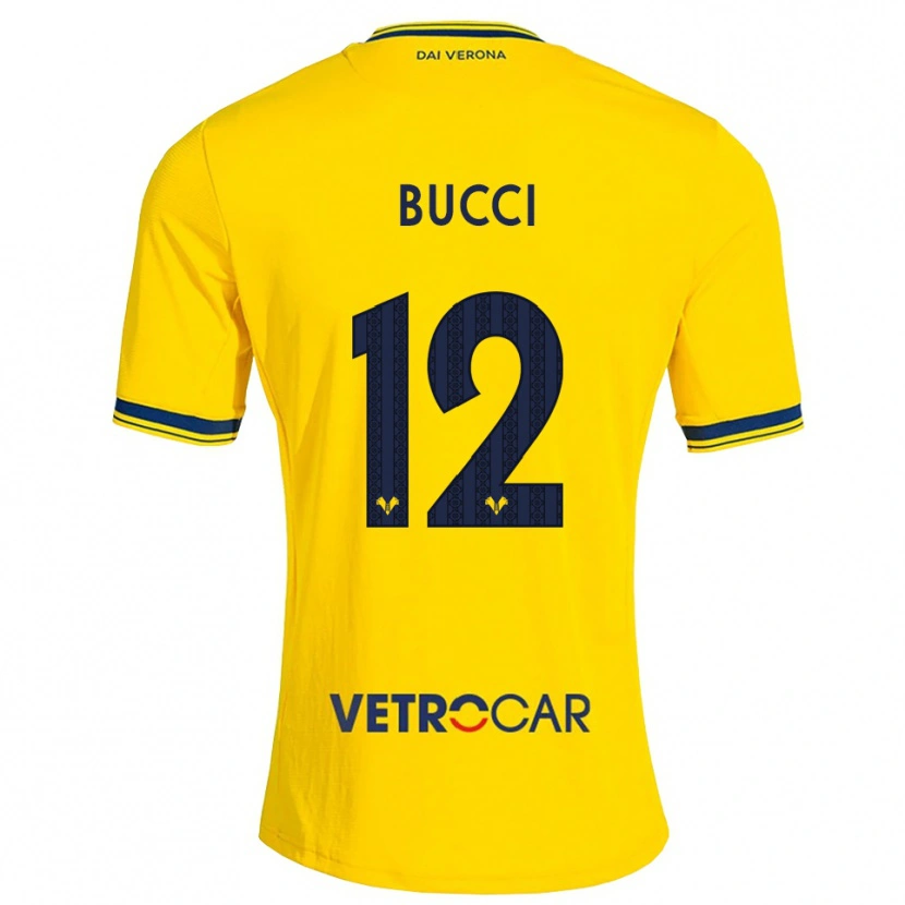Danxen Kinder Irene Bucci #12 Gelb Rot Auswärtstrikot Trikot 2026/27 T-Shirt