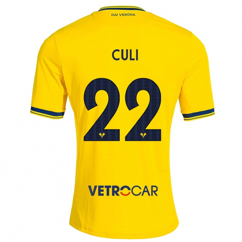 Danxen Kinder Daniel Culi #22 Gelb Rot Auswärtstrikot Trikot 2026/27 T-Shirt