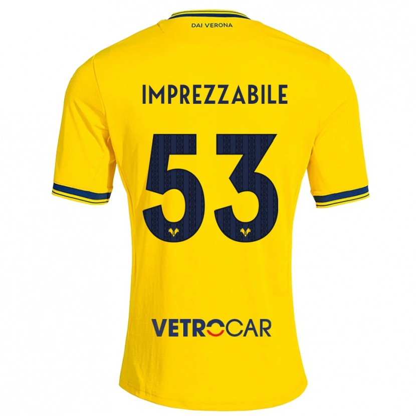 Danxen Kinder Francesca Imprezzabile #53 Gelb Rot Auswärtstrikot Trikot 2026/27 T-Shirt