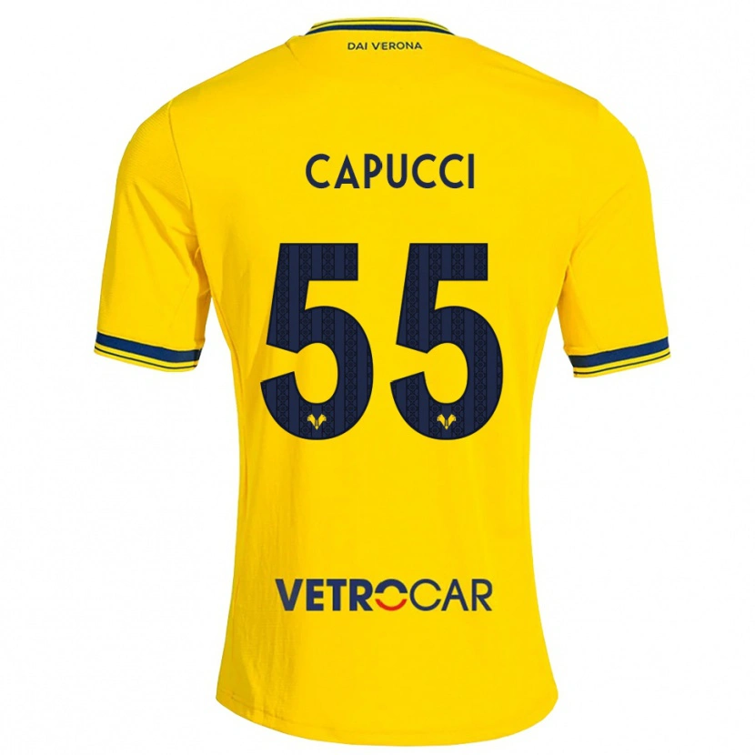 Danxen Kinder Laura Capucci #55 Gelb Rot Auswärtstrikot Trikot 2026/27 T-Shirt