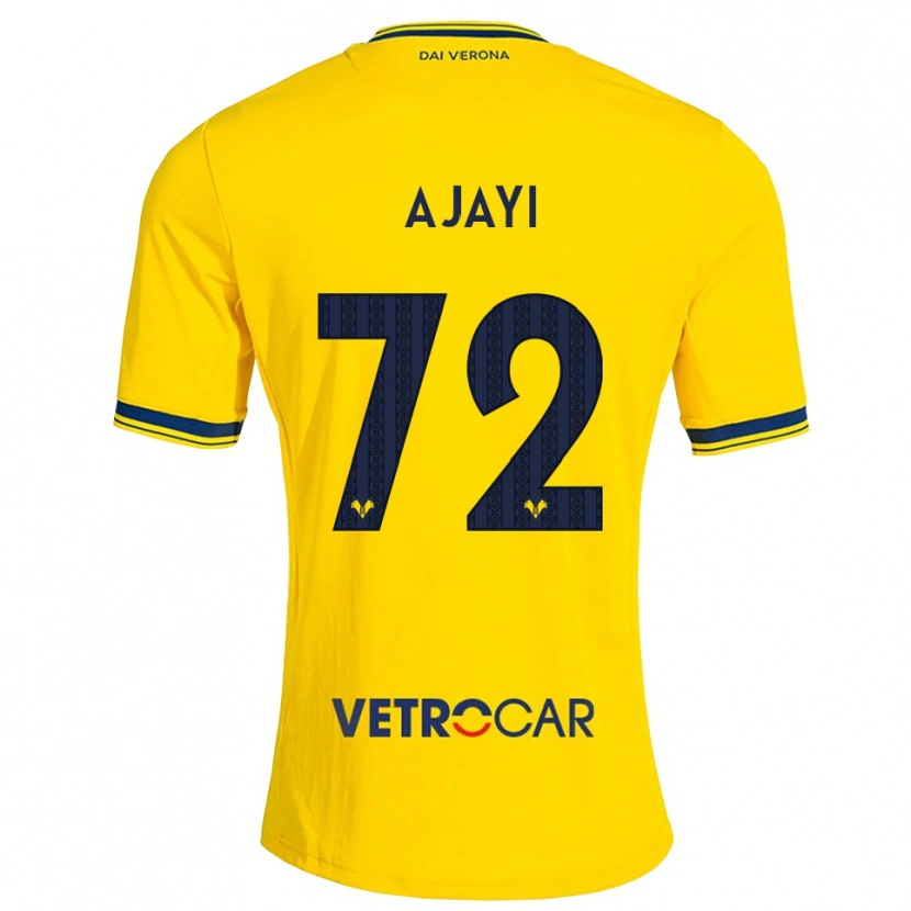 Danxen Kinder Junior Ajayi #72 Gelb Rot Auswärtstrikot Trikot 2026/27 T-Shirt