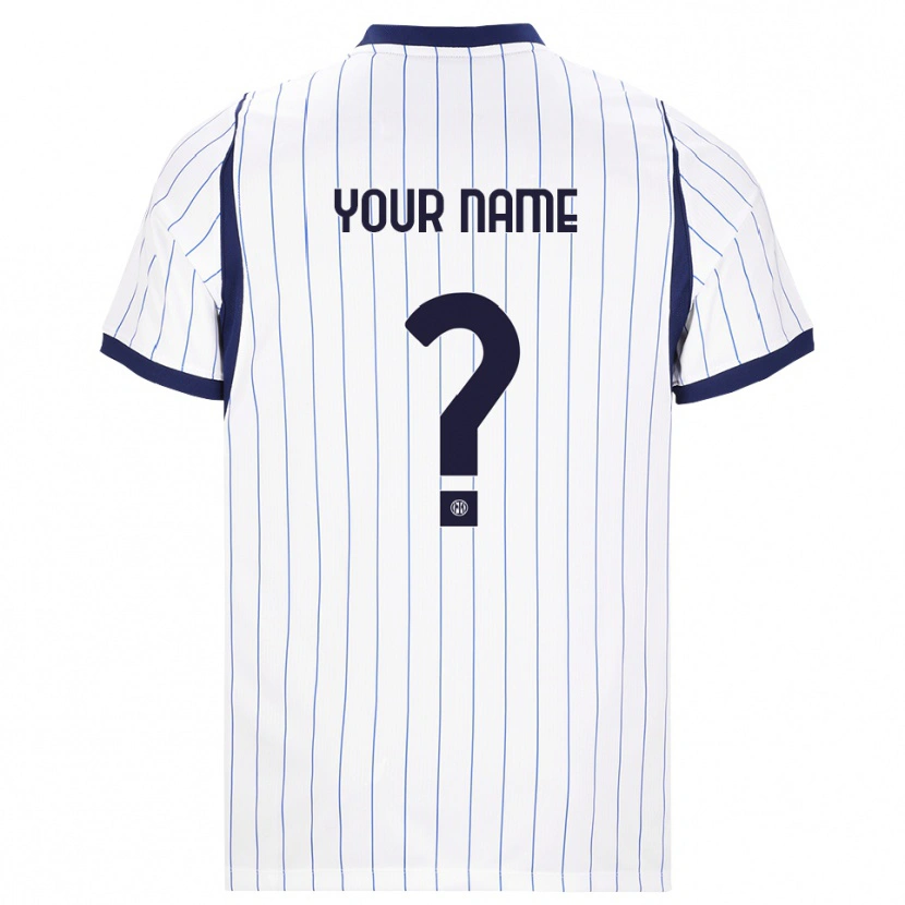 Danxen Kinder Ihren Namen #0 Weiß Dunkelblau Auswärtstrikot Trikot 2026/27 T-Shirt