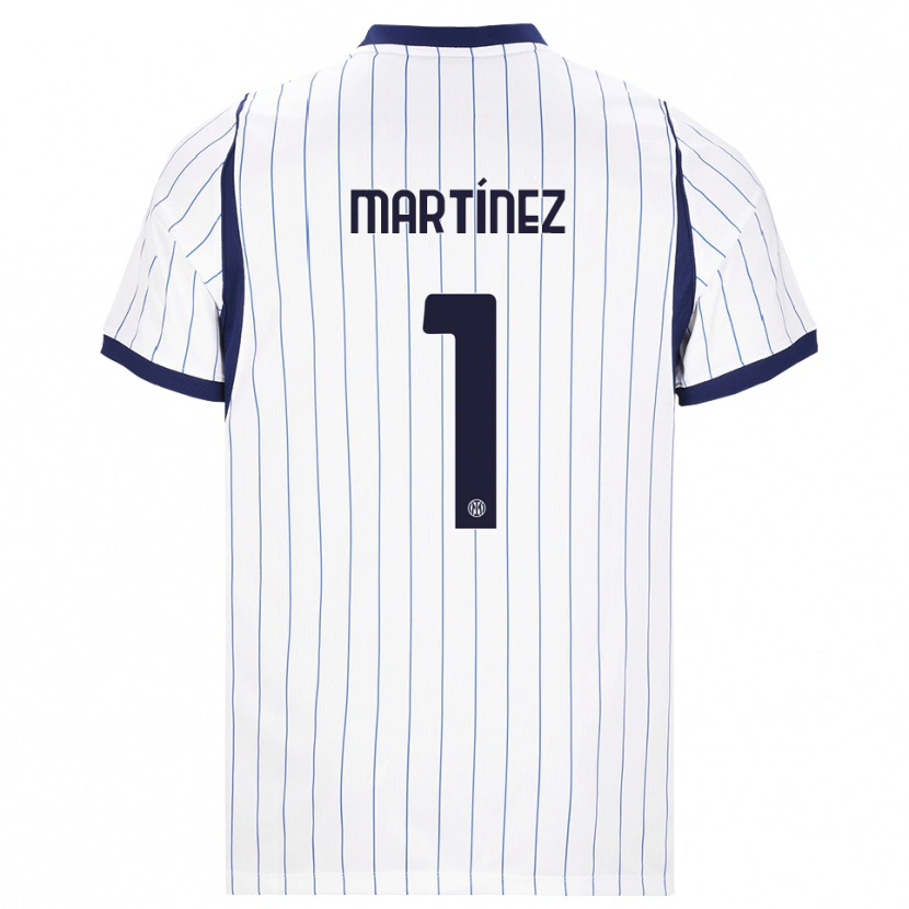Danxen Kinder Josep Martínez #1 Weiß Dunkelblau Auswärtstrikot Trikot 2026/27 T-Shirt