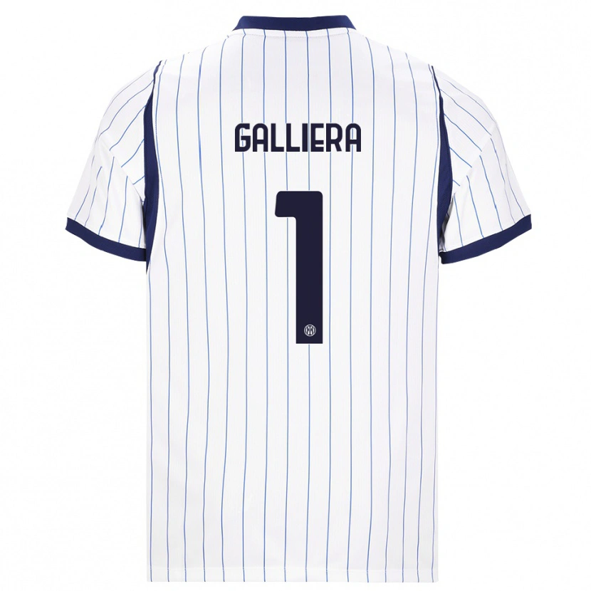 Danxen Kinder Carlo Galliera #1 Weiß Dunkelblau Auswärtstrikot Trikot 2026/27 T-Shirt