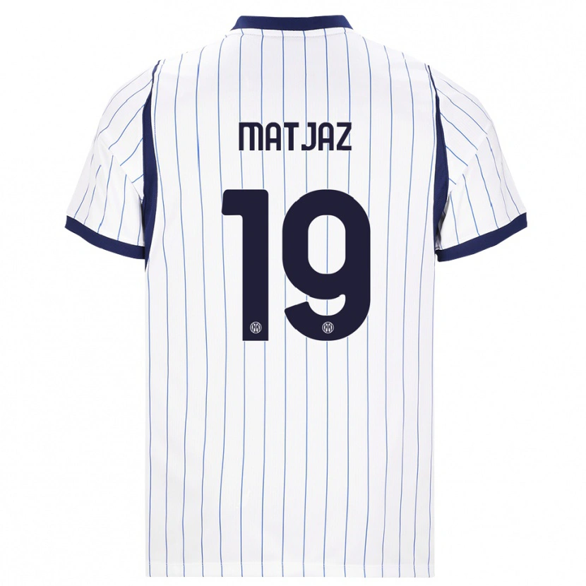 Danxen Kinder Samo Matjaz #19 Weiß Dunkelblau Auswärtstrikot Trikot 2026/27 T-Shirt