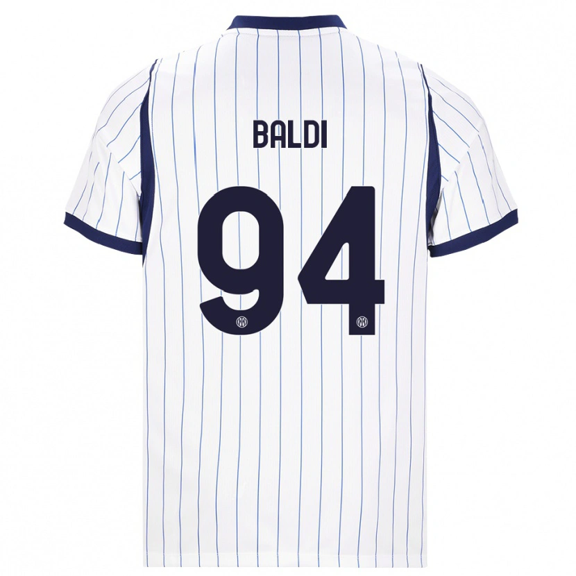 Danxen Kinder Rachele Baldi #94 Weiß Dunkelblau Auswärtstrikot Trikot 2026/27 T-Shirt