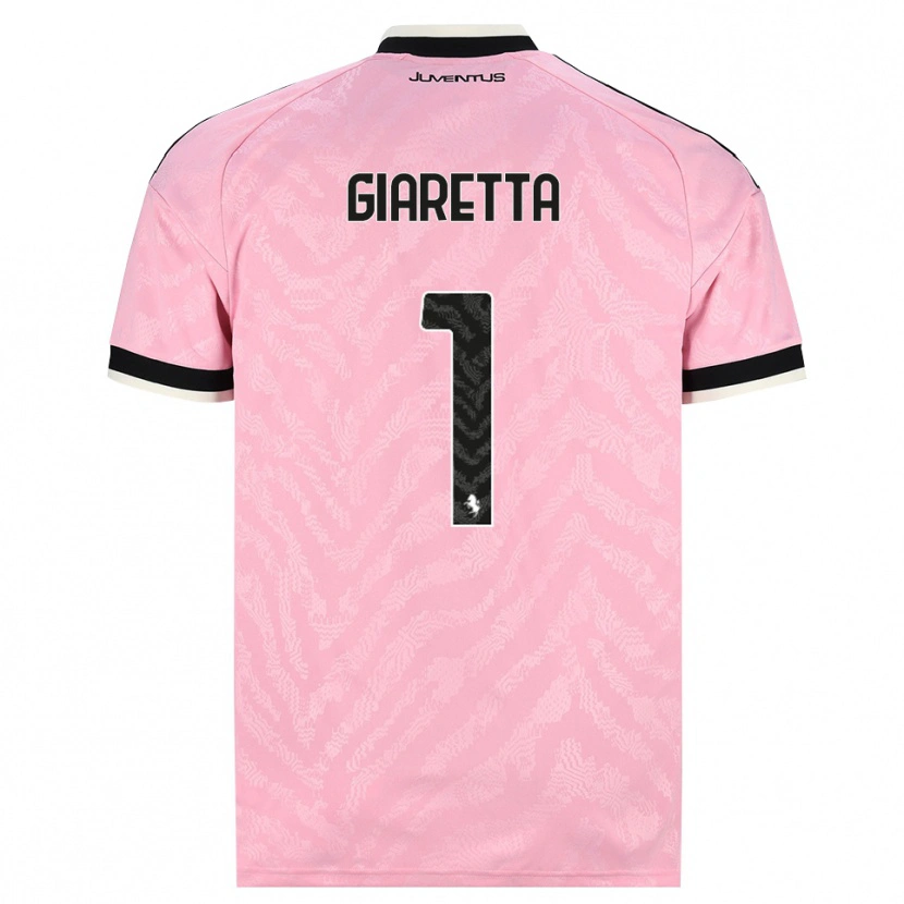 Danxen Kinder Emanuele Giaretta #1 Pink Schwarz Auswärtstrikot Trikot 2026/27 T-Shirt
