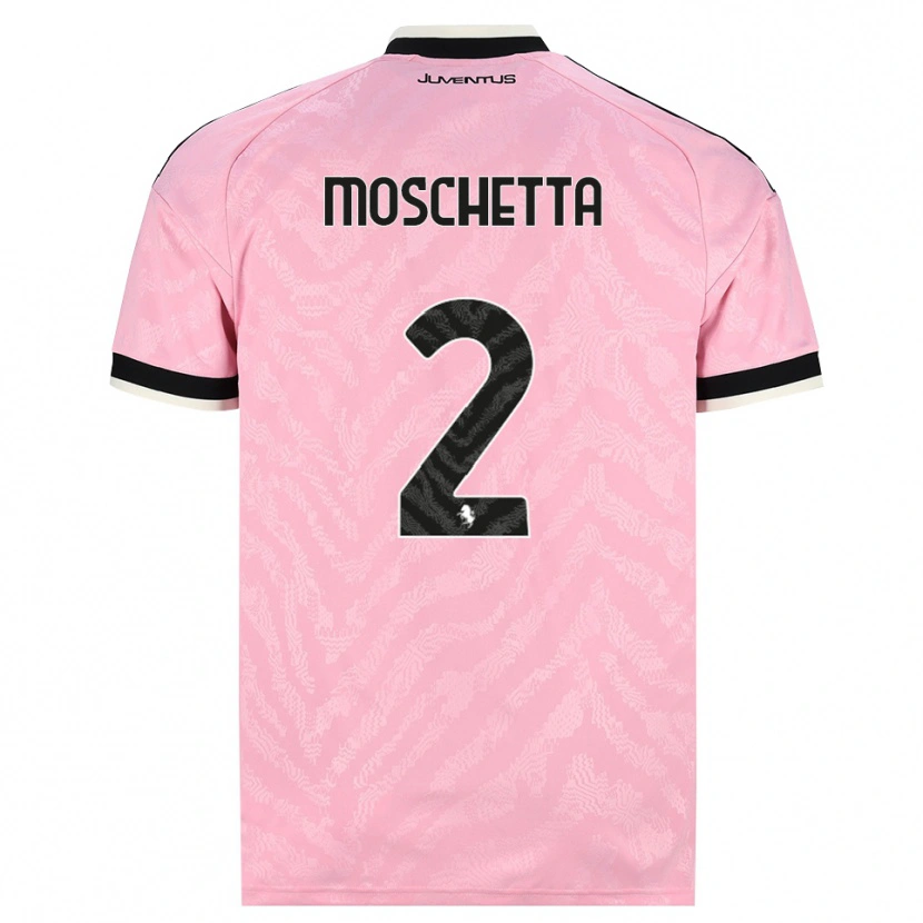 Danxen Kinder Lorenzo Moschetta #2 Pink Schwarz Auswärtstrikot Trikot 2026/27 T-Shirt