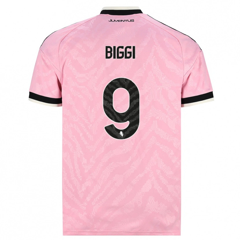 Danxen Kinder Silvano Biggi #9 Pink Schwarz Auswärtstrikot Trikot 2026/27 T-Shirt
