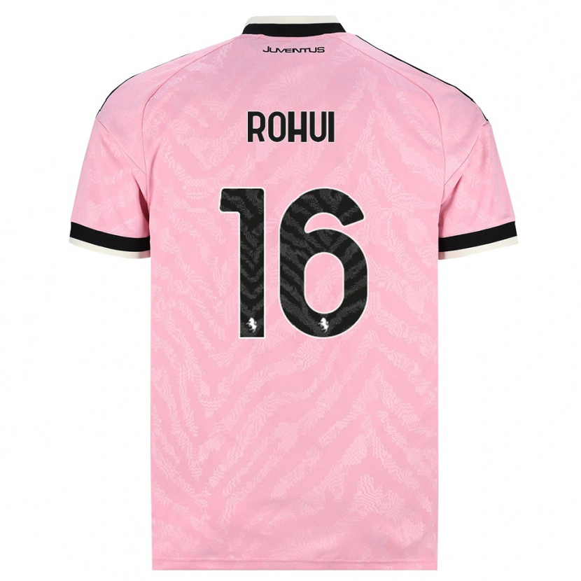 Danxen Kinder Jonas Rohui #16 Pink Schwarz Auswärtstrikot Trikot 2026/27 T-Shirt