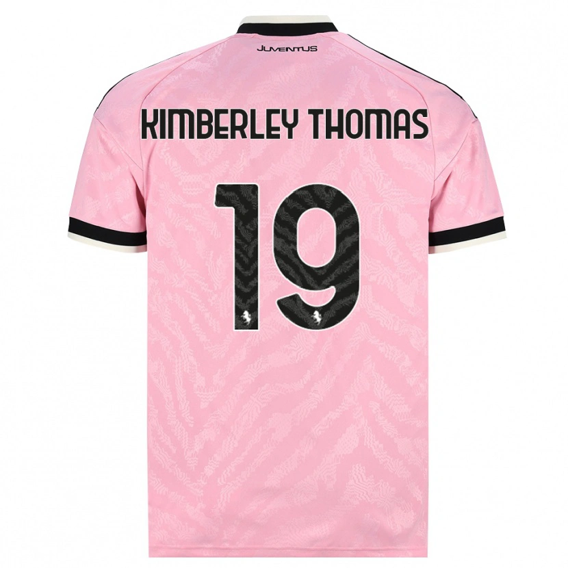 Danxen Kinder Lindsey Kimberley Thomas #19 Pink Schwarz Auswärtstrikot Trikot 2026/27 T-Shirt