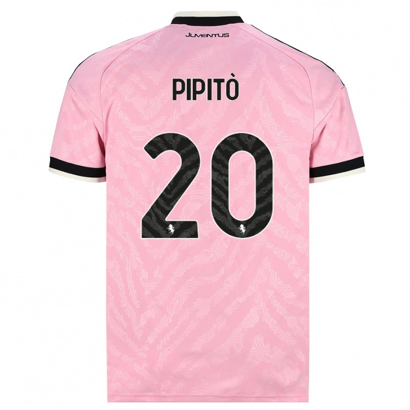 Danxen Kinder Giuseppe Pipitò #20 Pink Schwarz Auswärtstrikot Trikot 2026/27 T-Shirt