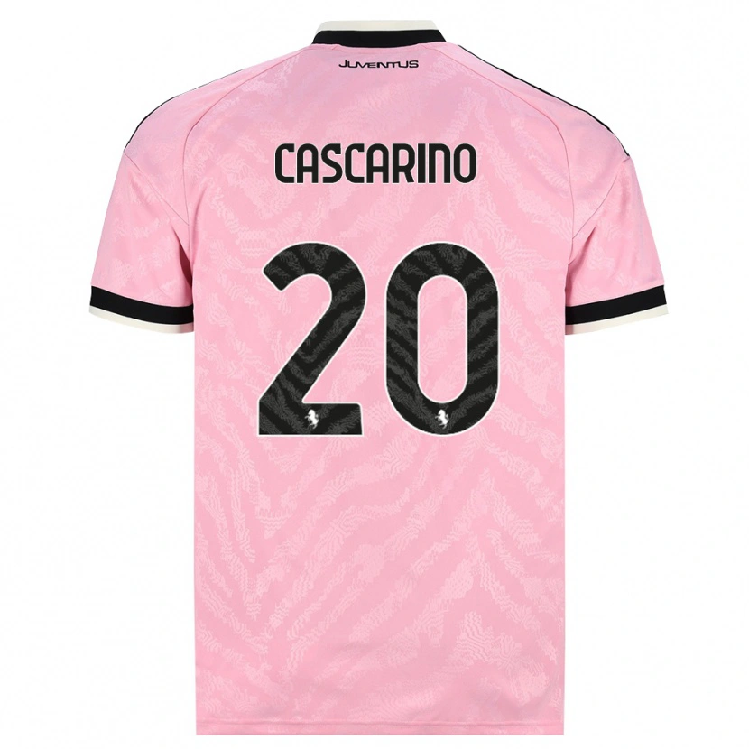 Danxen Kinder Estelle Cascarino #20 Pink Schwarz Auswärtstrikot Trikot 2026/27 T-Shirt