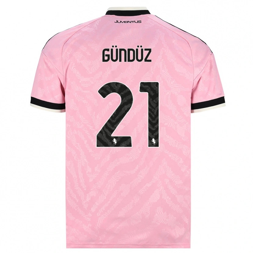 Danxen Kinder Teoman Gündüz #21 Pink Schwarz Auswärtstrikot Trikot 2026/27 T-Shirt