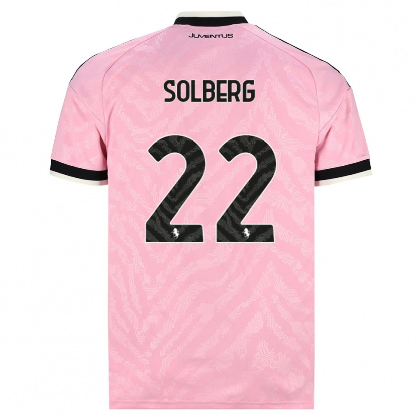 Danxen Kinder Elias Solberg #22 Pink Schwarz Auswärtstrikot Trikot 2026/27 T-Shirt