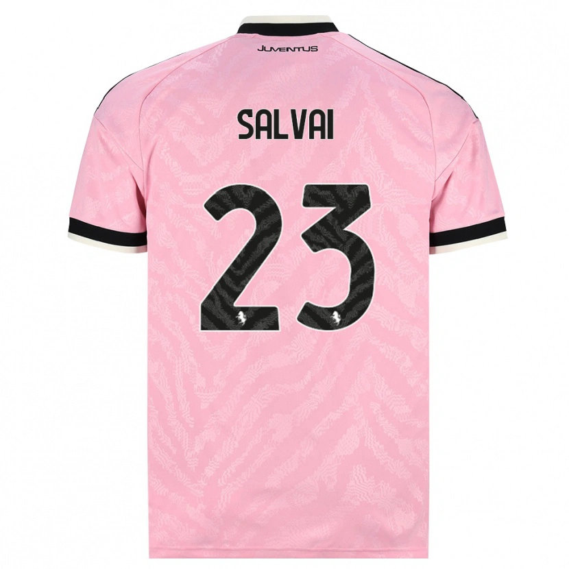 Danxen Kinder Cecilia Salvai #23 Pink Schwarz Auswärtstrikot Trikot 2026/27 T-Shirt