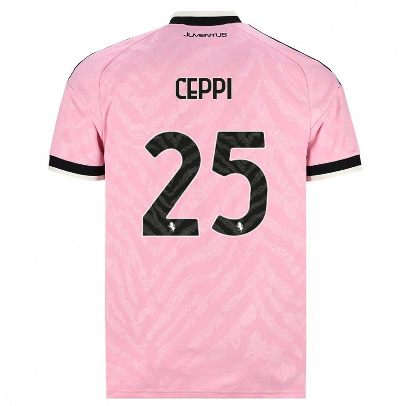 Danxen Kinder Paolo Ceppi #25 Pink Schwarz Auswärtstrikot Trikot 2026/27 T-Shirt