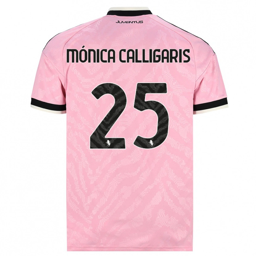 Danxen Kinder Viola Mónica Calligaris #25 Pink Schwarz Auswärtstrikot Trikot 2026/27 T-Shirt