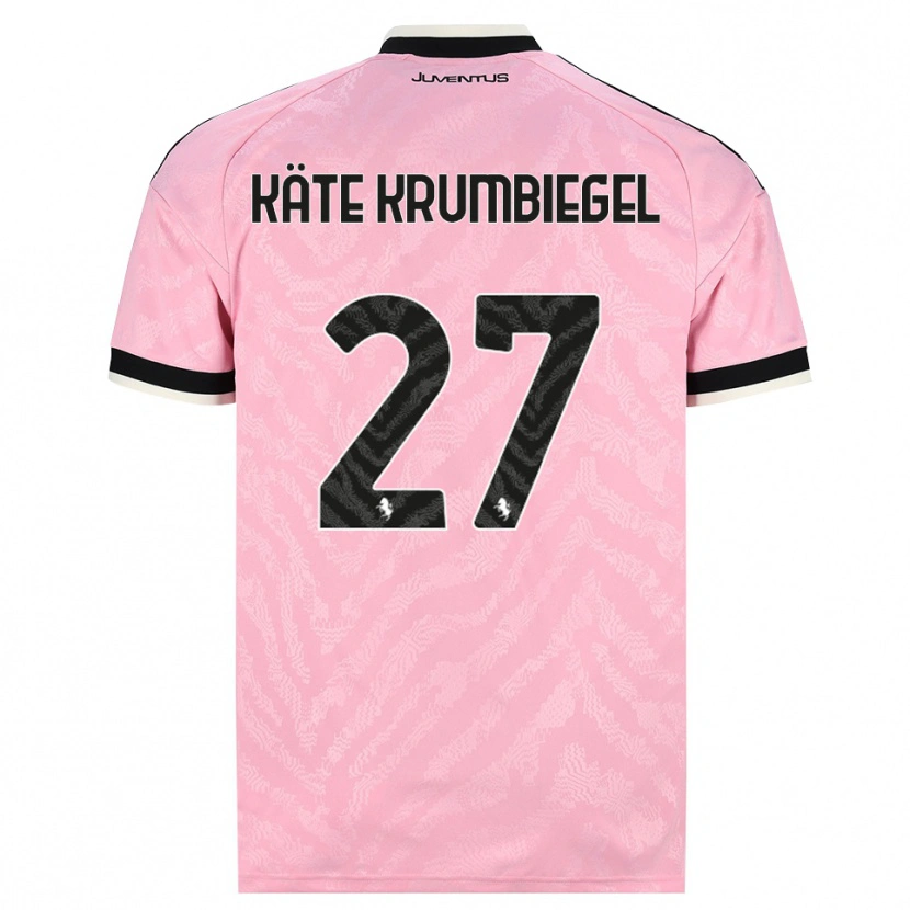 Danxen Kinder Paulina Käte Krumbiegel #27 Pink Schwarz Auswärtstrikot Trikot 2026/27 T-Shirt