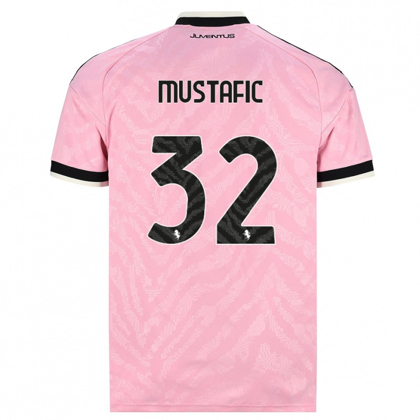 Danxen Kinder Emma Mustafic #32 Pink Schwarz Auswärtstrikot Trikot 2026/27 T-Shirt