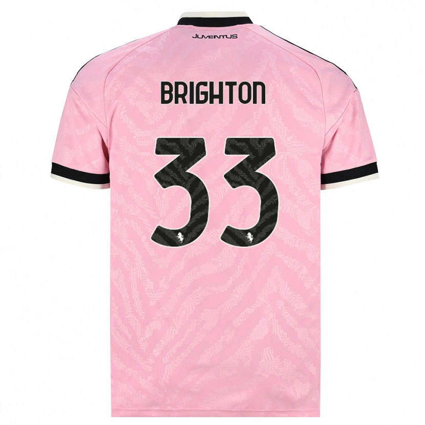 Danxen Kinder Abi Brighton #33 Pink Schwarz Auswärtstrikot Trikot 2026/27 T-Shirt
