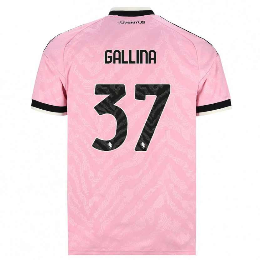 Danxen Kinder Arianna Gallina #37 Pink Schwarz Auswärtstrikot Trikot 2026/27 T-Shirt