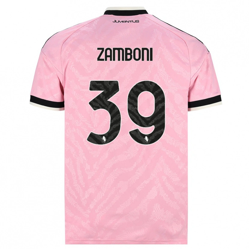 Danxen Kinder Marta Zamboni #39 Pink Schwarz Auswärtstrikot Trikot 2026/27 T-Shirt