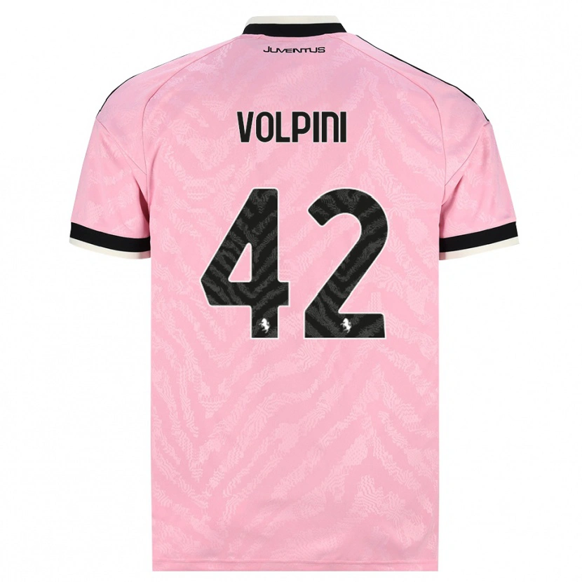 Danxen Kinder Viola Volpini #42 Pink Schwarz Auswärtstrikot Trikot 2026/27 T-Shirt