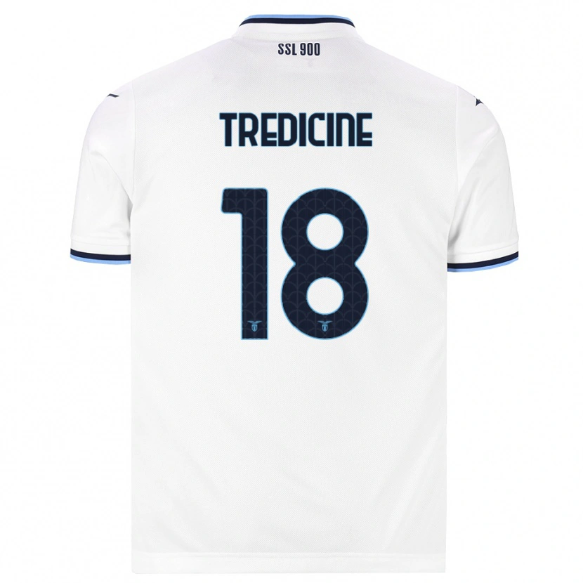 Danxen Kinder Manuel Tredicine #18 Weiß Dunkelblau Auswärtstrikot Trikot 2026/27 T-Shirt