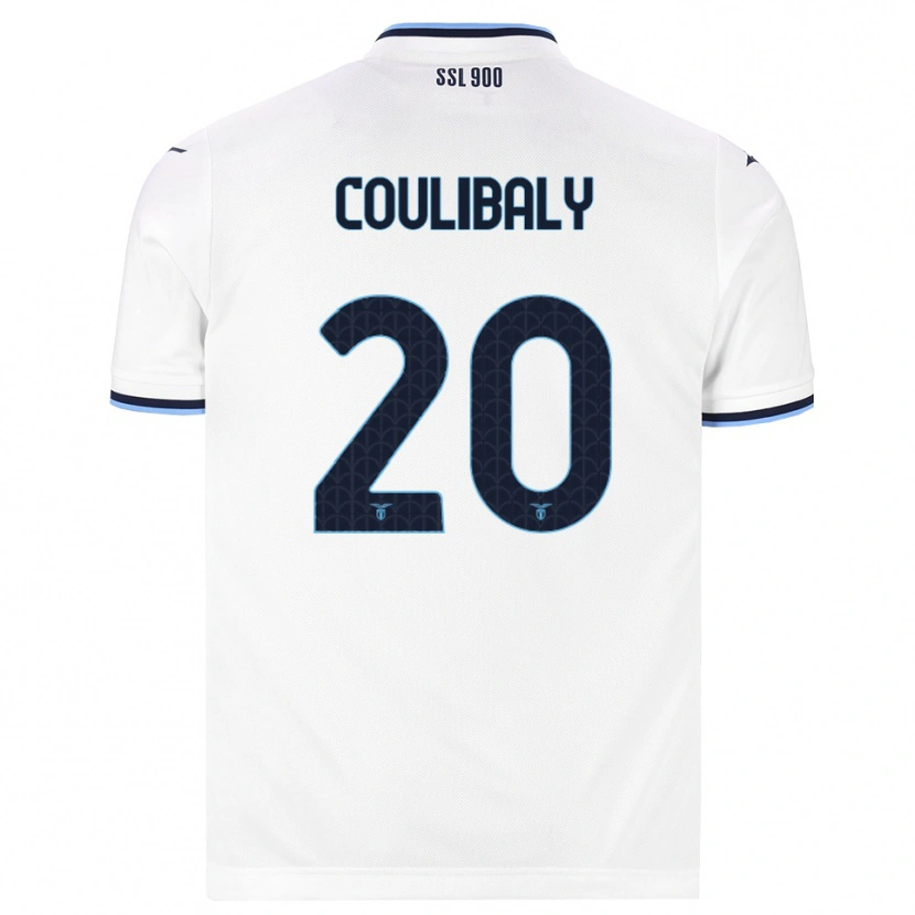 Danxen Kinder Larsson Coulibaly #20 Weiß Dunkelblau Auswärtstrikot Trikot 2026/27 T-Shirt