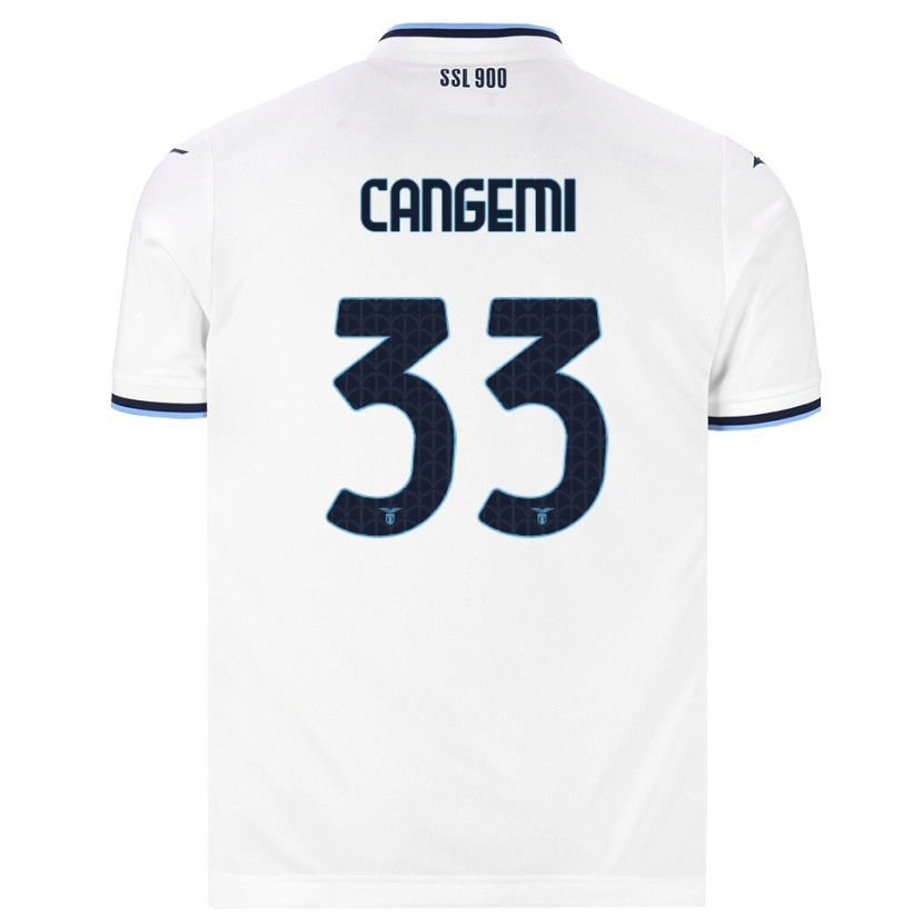 Danxen Kinder Emanuele Cangemi #33 Weiß Dunkelblau Auswärtstrikot Trikot 2026/27 T-Shirt
