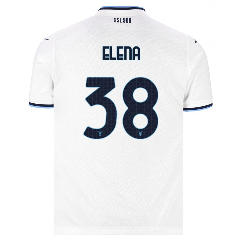 Danxen Kinder Michele Elena #38 Weiß Dunkelblau Auswärtstrikot Trikot 2026/27 T-Shirt