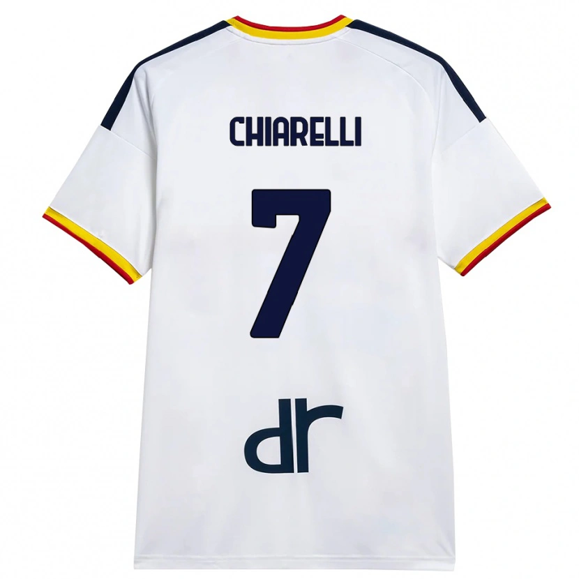 Danxen Kinder Donato Chiarelli #7 Weiß Gelb Rot Auswärtstrikot Trikot 2026/27 T-Shirt