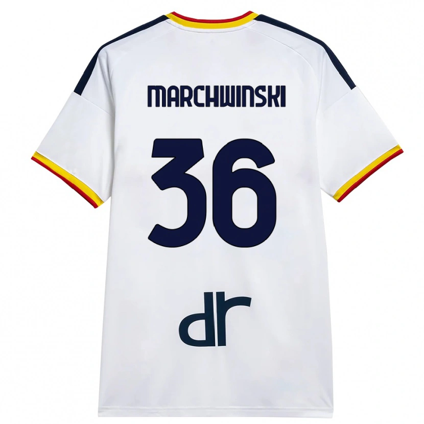 Danxen Kinder Filip Marchwinski #36 Weiß Gelb Rot Auswärtstrikot Trikot 2026/27 T-Shirt