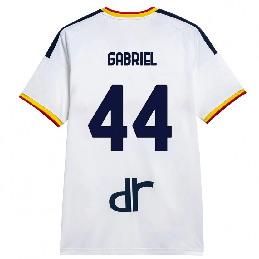 Danxen Kinder Tiago Gabriel #44 Weiß Gelb Rot Auswärtstrikot Trikot 2026/27 T-Shirt