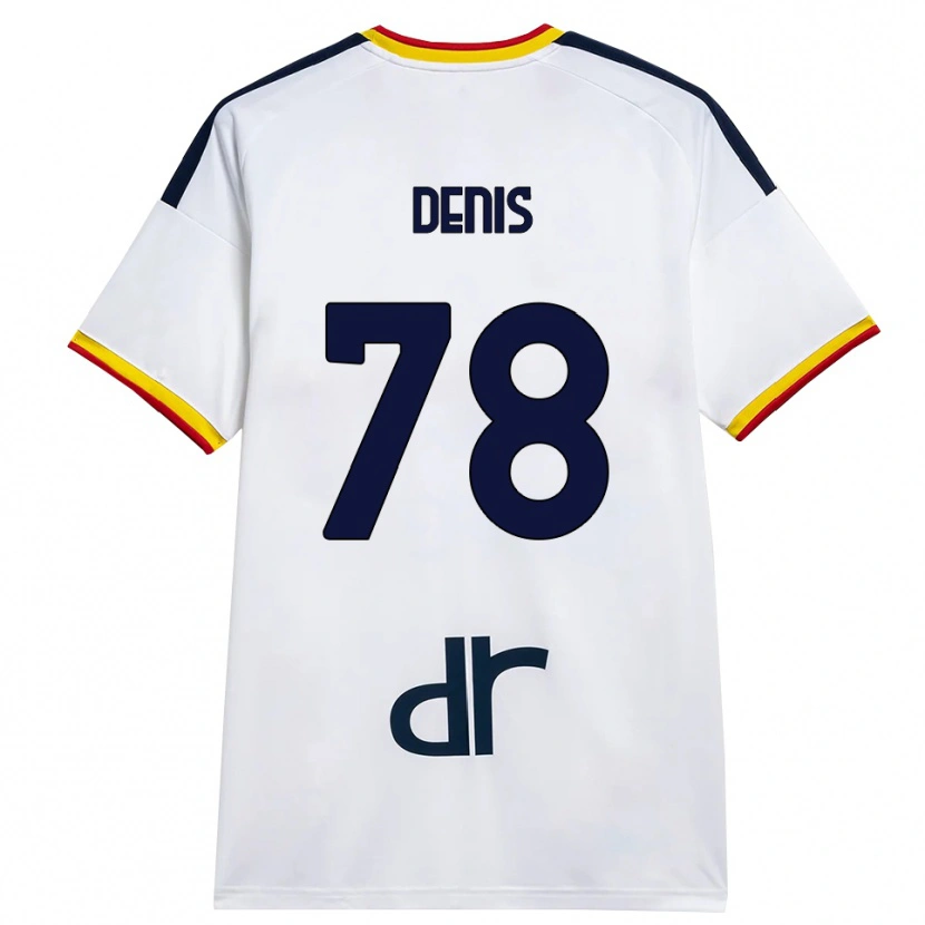 Danxen Kinder Max Denis #78 Weiß Gelb Rot Auswärtstrikot Trikot 2026/27 T-Shirt