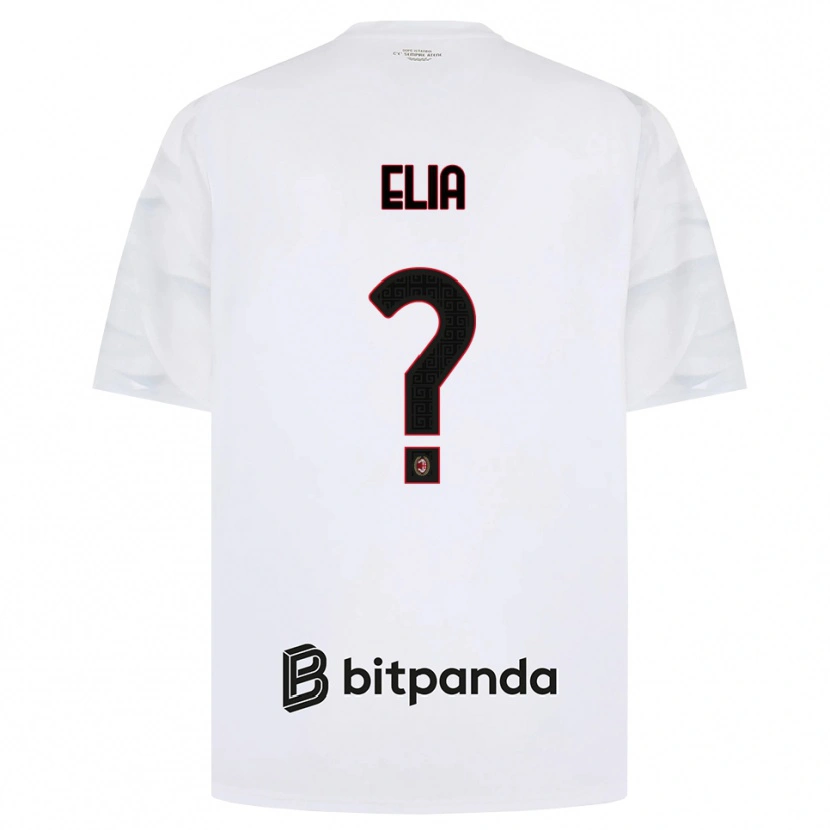 Danxen Kinder Emanuele Elia #0 Weiß Rot Schwarz Auswärtstrikot Trikot 2026/27 T-Shirt