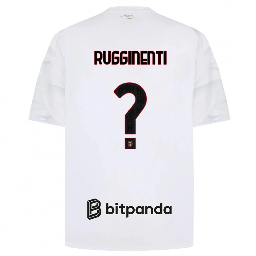 Danxen Kinder Omar Rugginenti #0 Weiß Rot Schwarz Auswärtstrikot Trikot 2026/27 T-Shirt