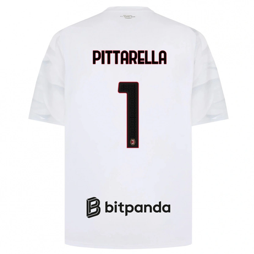 Danxen Kinder Matteo Pittarella #1 Weiß Rot Schwarz Auswärtstrikot Trikot 2026/27 T-Shirt
