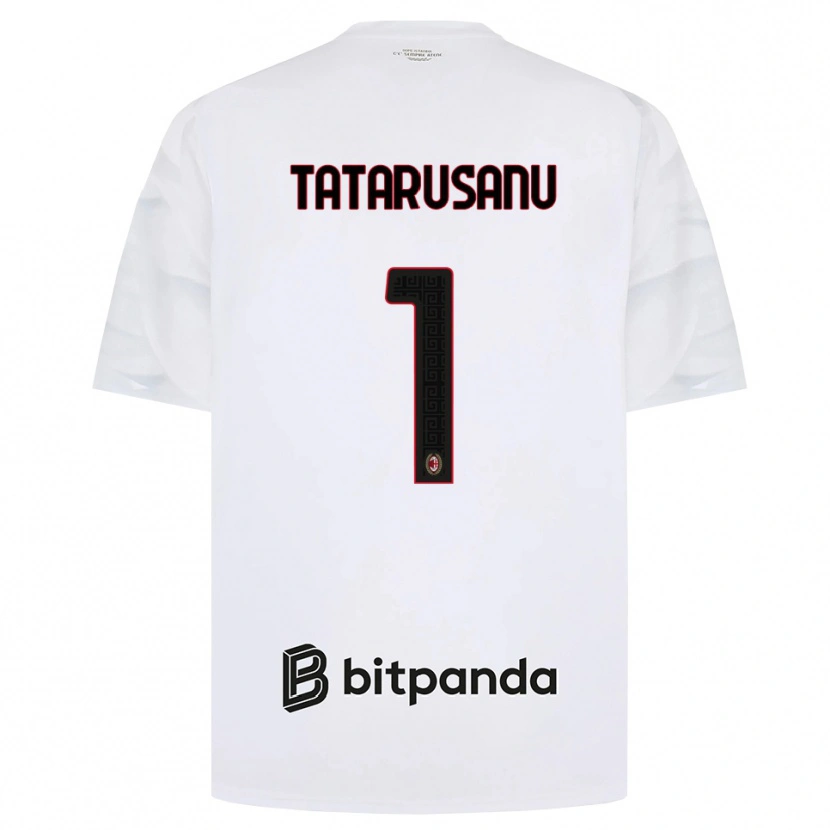 Danxen Kinder Ciprian Tatarusanu #1 Weiß Rot Schwarz Auswärtstrikot Trikot 2026/27 T-Shirt