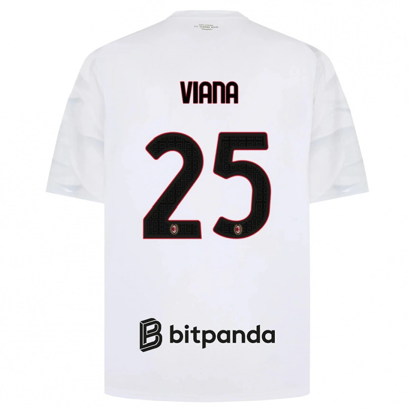 Danxen Kinder Viana Seedorf #25 Weiß Rot Schwarz Auswärtstrikot Trikot 2026/27 T-Shirt