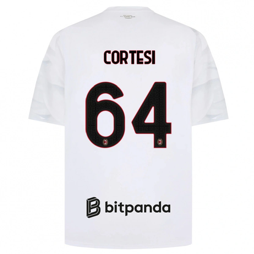 Danxen Kinder Selena Cortesi #64 Weiß Rot Schwarz Auswärtstrikot Trikot 2026/27 T-Shirt