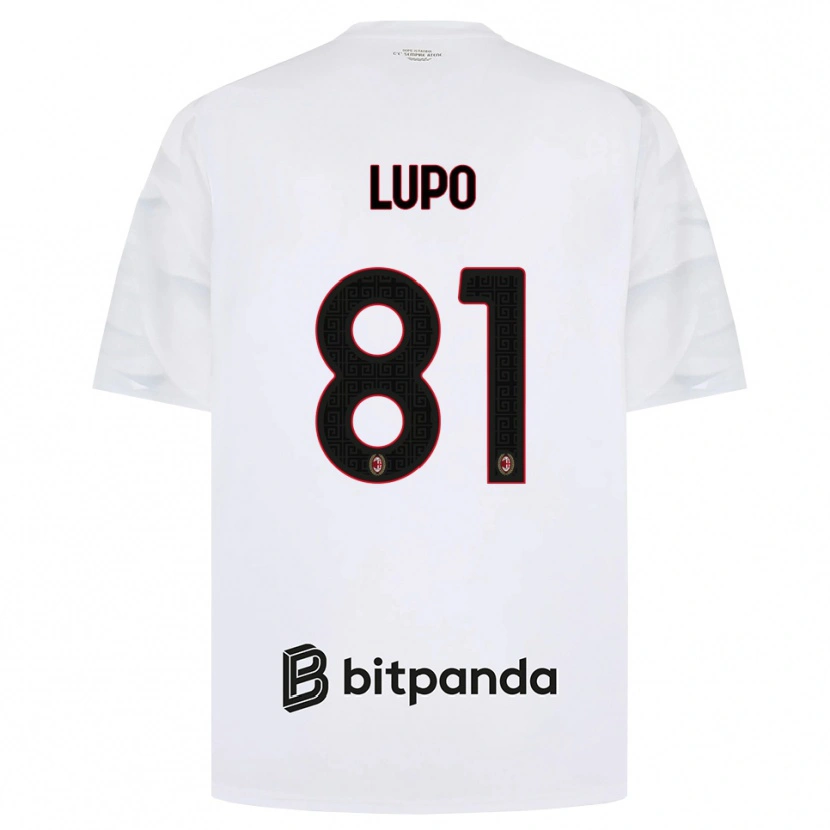 Danxen Kinder Simone Lupo #81 Weiß Rot Schwarz Auswärtstrikot Trikot 2026/27 T-Shirt