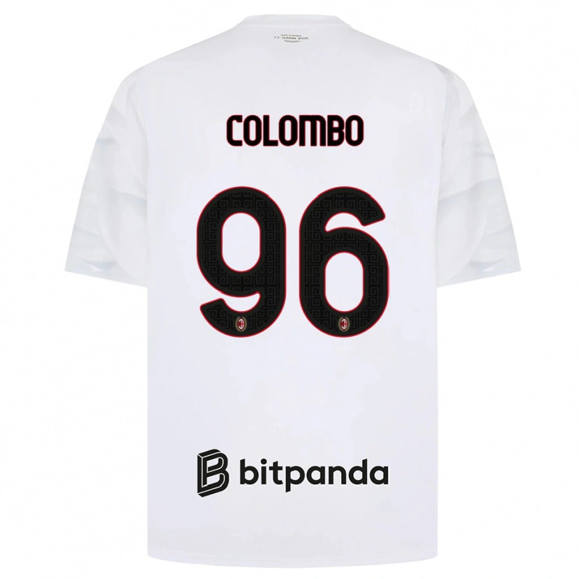 Danxen Kinder Leonardo Colombo #96 Weiß Rot Schwarz Auswärtstrikot Trikot 2026/27 T-Shirt