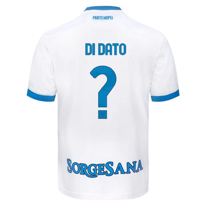 Danxen Kinder Vincenzo Di Dato #0 Weiß Hellblau Auswärtstrikot Trikot 2026/27 T-Shirt