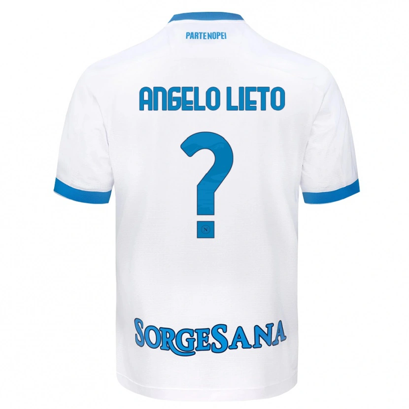 Danxen Kinder Angelo Lieto #0 Weiß Hellblau Auswärtstrikot Trikot 2026/27 T-Shirt
