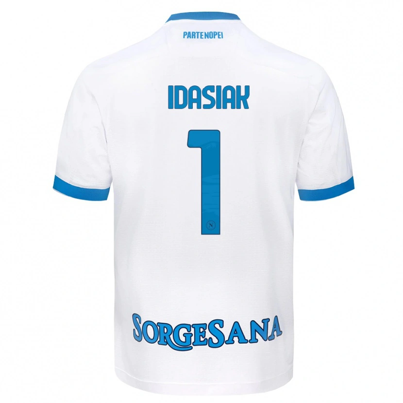 Danxen Kinder Hubert Dawid Idasiak #1 Weiß Hellblau Auswärtstrikot Trikot 2026/27 T-Shirt